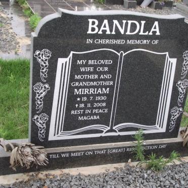 BANDLA Mirriam 1930-2008