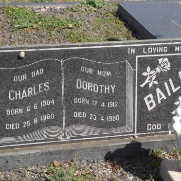 BAILEY Charles 1904-1980 &amp; Dorothy 1912-1980