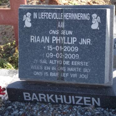 BARKHUIZEN Riaan Phyllip 2009-2009