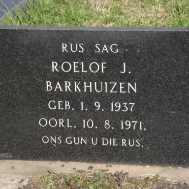 BARKHUIZEN Roelof J. 1937-1971
