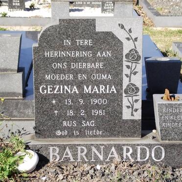 BARNARDO Gezina Maria 1900-1981