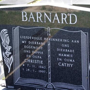 BARNARD Christie 1943-1997 &amp; Cathy