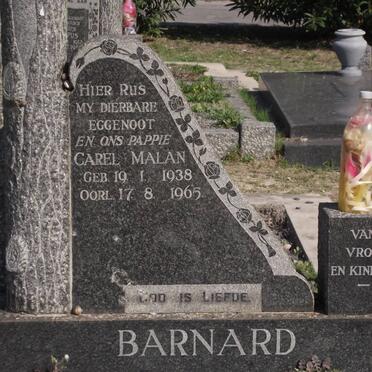 BARNARD Carel Malan 1938-1965