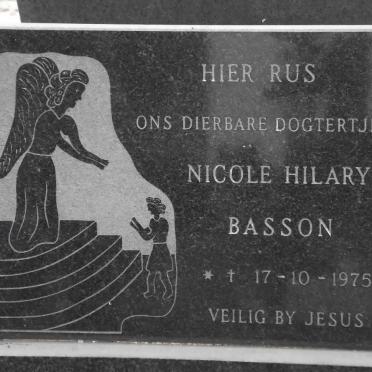 BASSON Nicole Hilary 1975-1975