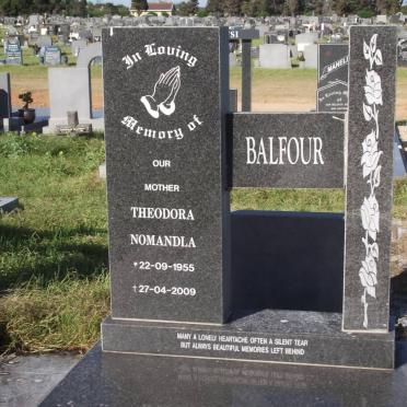 BALFOUR Theodora Nomandla 1955-2009