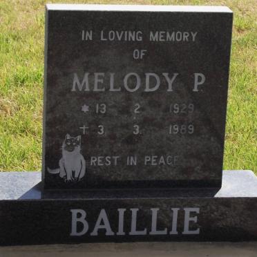 BAILLIE Melody P. 1929-1989