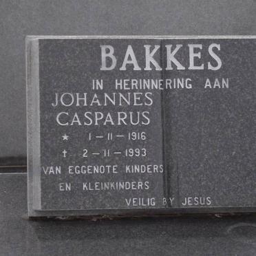 BAKKES Johannes Casparus 1916-1993