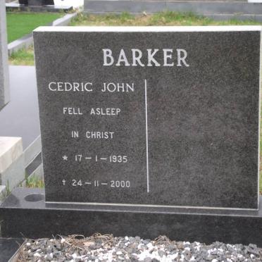 BARKER Cedric John 1935-2000