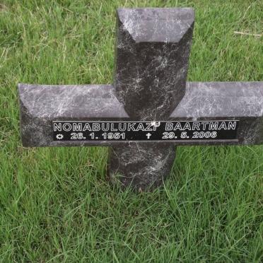 BAARTMAN Nomabulukazi 1951-2006