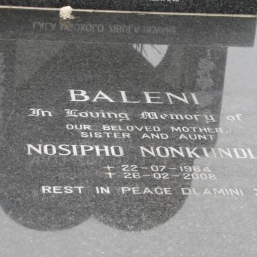 BALENI Nosipho Nonkundla 1964-2008