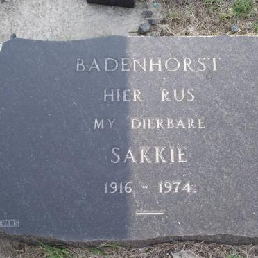 BADENHORST Sakkie 1916-1974