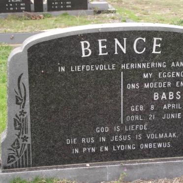 BENCE Babs 1931-1979