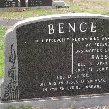 BENCE Babs 1931-1979