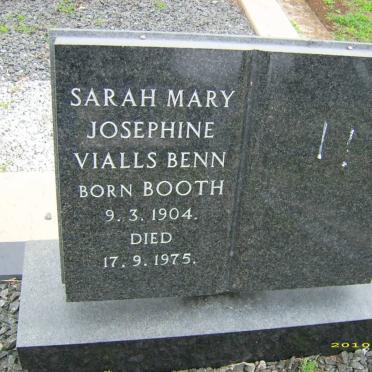 BENN Sarah Mary Josephine Vialls nee BOOTH 1904-1975
