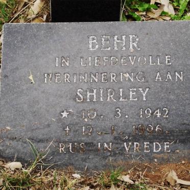 BEHR Shirley 1942-1996