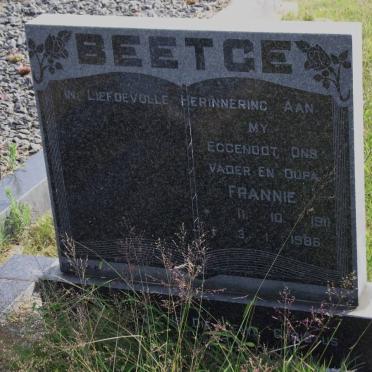 BEETGE Frannie 1911-1986