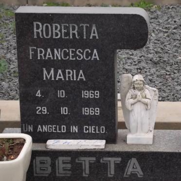 BETTA Roberta Francesca Maria 1969-1969