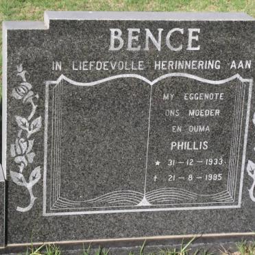 BENCE Phillis 1933-1995