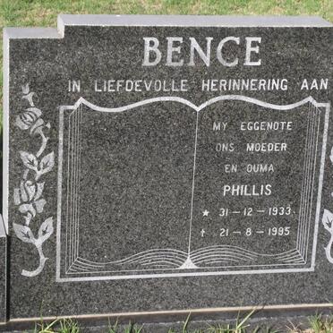 BENCE Phillis 1933-1995