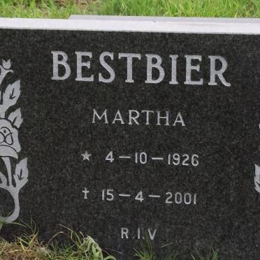 BESTBIER Martha 1926-2001