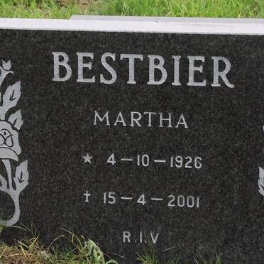 BESTBIER Martha 1926-2001