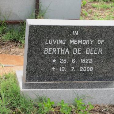 BEER Bertha, de 1922-2008