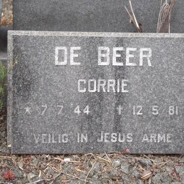 BEER Corrie, de 1944-1981