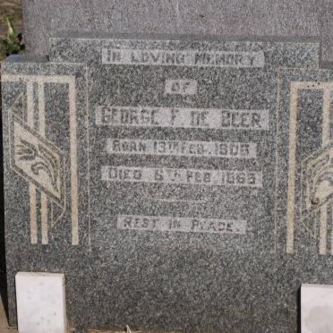 BEER George F., de 1905-1965