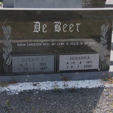 BEER Gerrit T., de 1921-1977 &amp; Johanna 1915-2000