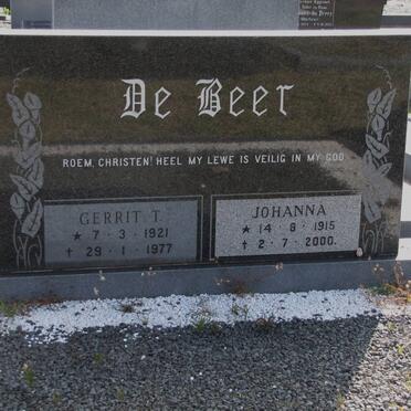 BEER Gerrit T., de 1921-1977 &amp; Johanna 1915-2000