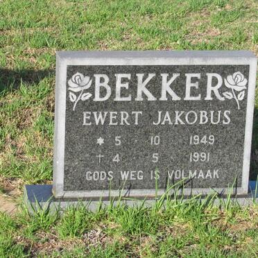 BEKKER Ewert Jakobus 1949-1991