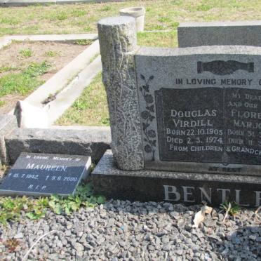 BENTLEY Douglas Virdill 1905-1974 &amp; Florence Marjory 1904-1965 :: BENTLEY Maureen 1942-2000