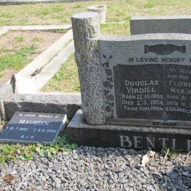 BENTLEY Douglas Virdill 1905-1974 &amp; Florence Marjory 1904-1965 :: BENTLEY Maureen 1942-2000