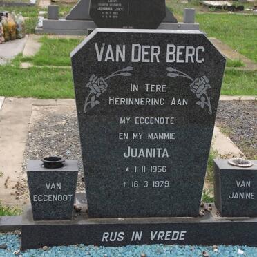 BERG Juanita, van der 1956-1979