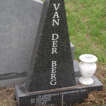 BERG Gert Christoffel, van der 1929-2000