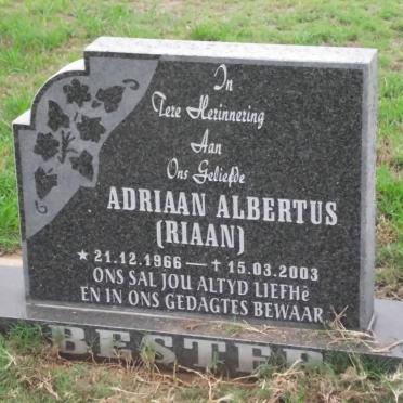 BESTER Adriaan Albertus 1966-2003