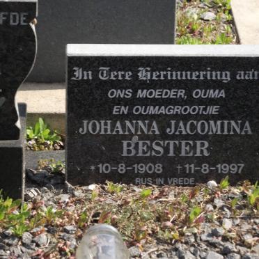BESTER Johanna Jacomina 1908-1997