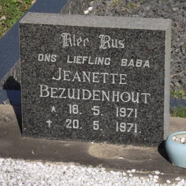 BEZUIDENHOUT Jeanette 1971-1971