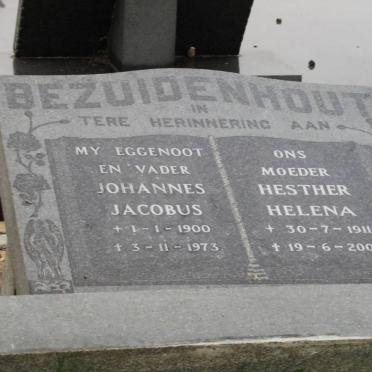 BEZUIDENHOUT Johannes Jacobus 1900-1973 &amp; Hesther Helena 1911-2001