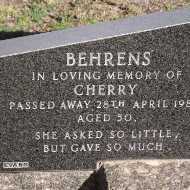 BEHRENS Cherry -1988