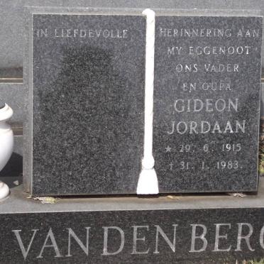 BERG Gideon Jordaan, van den 1915-1983