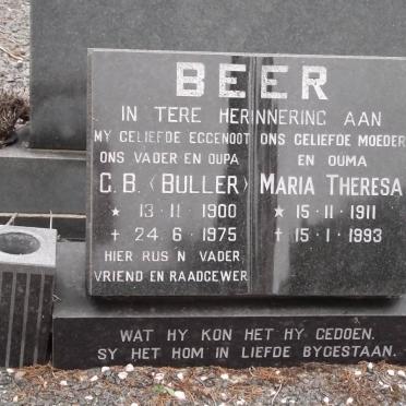BEER G.B. 1900-1975 &amp; Maria Theresa 1911-1993