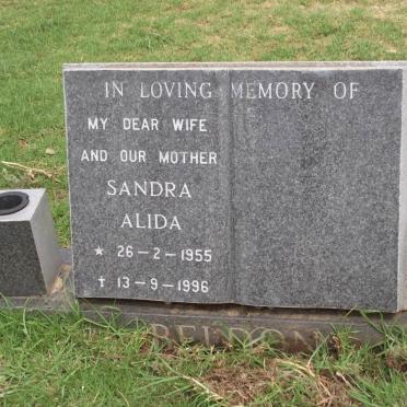 BELDON Sandra Alida 1955-1996
