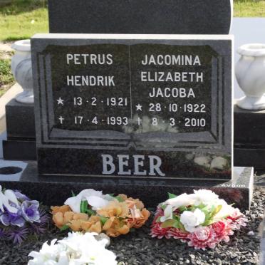 BEER Petrus Hendrik 1921-1993 &amp; Jacomina Elizabeth Jacoba 1922-2010