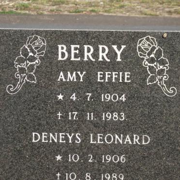 BERRY  Denys Leonard 1906-1989 &amp; Amy Effie 1904-1983 
