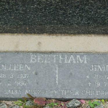 BEETHAM Jimmy 1933-2001 &amp; Colleen 1937-1997