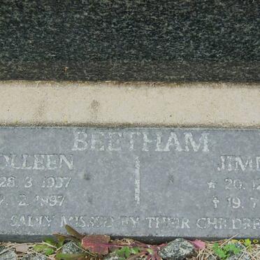 BEETHAM Jimmy 1933-2001 &amp; Colleen 1937-1997
