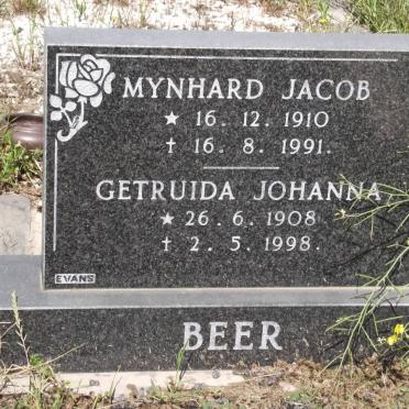 BEER Mynard Jacob 1910-1991 &amp; Getruida Johanna 1908-1998