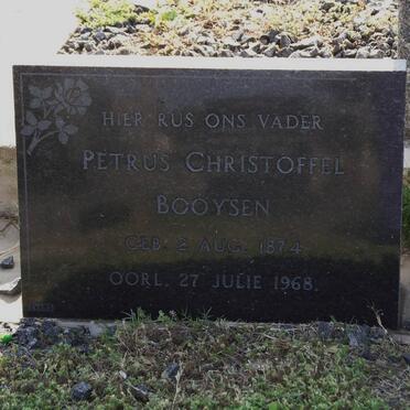 BOOYSEN Petrus Christoffel 1874-1968