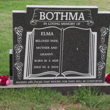 BOTHMA Elma 1938-2004